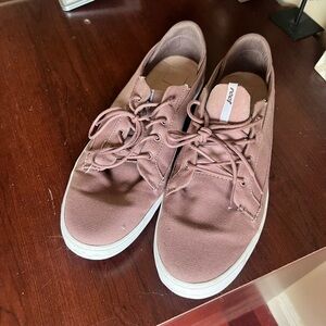 Reef Brown Canvas Loafers